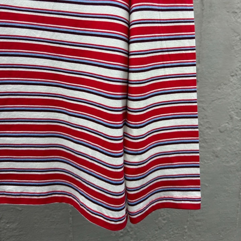 MIU MIU Women's Red Striped Long Sleeve T-Shirt - Picture 5 of 6
